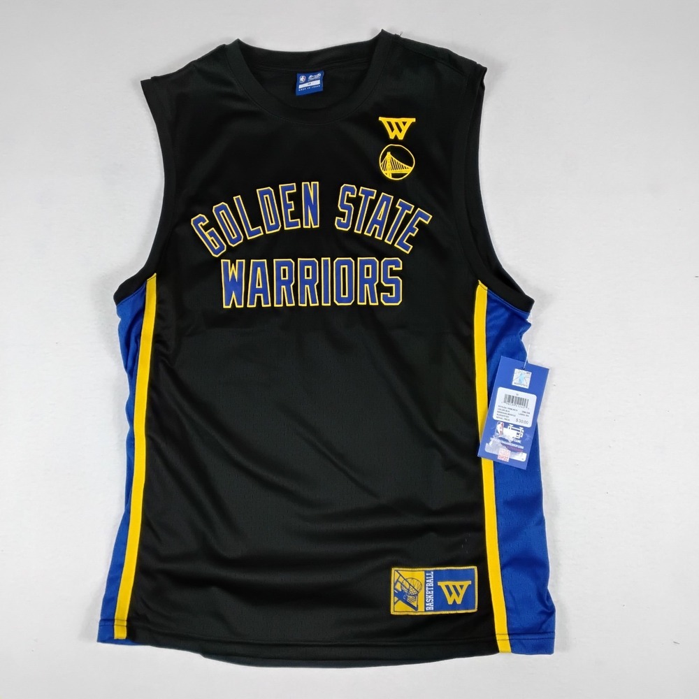 Golden State Warriors Ultra Game Mens M Sleeveless Jersey NBA Black VXML691S NWT